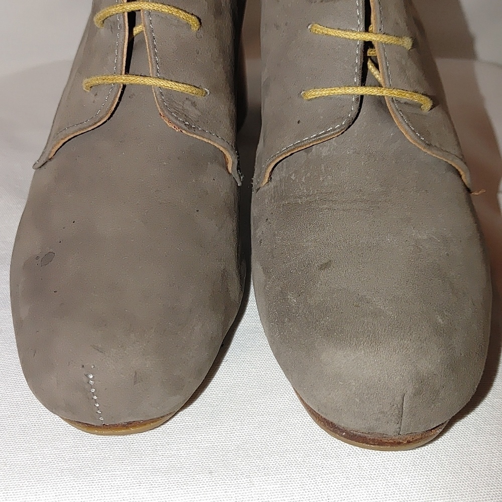 Rachel Comey Lace Up Sling Back Leather Wooden Block Heel Round Toe Mule 8.5 - Picture 8 of 14